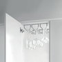 Emuca Porte-verres pour meubles Supra 1 rangée, longueur 340mm, Acier, Chromé