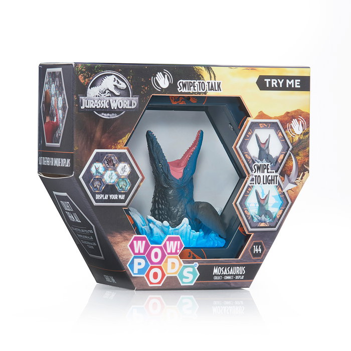 Wow stuff Figurine Wow! Pod Jurassic World Mosasaurus avec capteur de mouvement lumineux Wow stuff Figurine Wow! Pod Jurassic World Mosasaurus avec capteur de mouvement lumineux