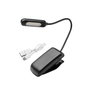 MAURER Lampe LED de table rechargeable avec clip, 3 tons et 3 niveaux de luminosité