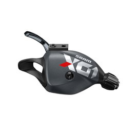 Sram X01 Eagle Manette de changement 12 vitesses Gris Lunar/Rojo