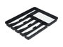 Kinvara Cubertero 6 compartiments assortis 32x4x40 cm plastique polypropylène blanc/gris/noir (Set de 12)