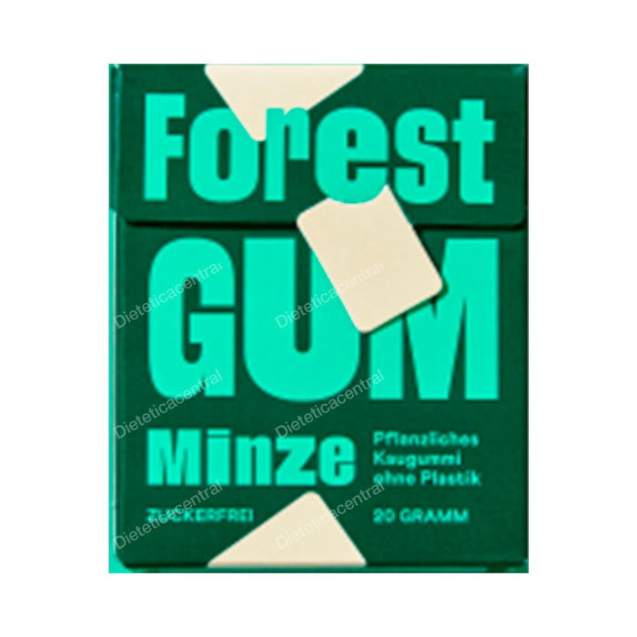 FOREST GUM Chewing-gum Eucalyptus et Menthol 20g sans plastique FOREST GUM Chewing-gum Eucalyptus et Menthol 20g sans plastique