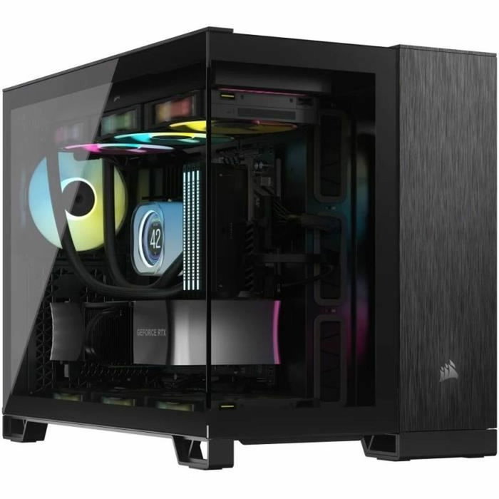 Corsair 2500X Boîtier PC mATX Black/Obsidian Aluminum Corsair 2500X Boîtier PC mATX Black/Obsidian Aluminum