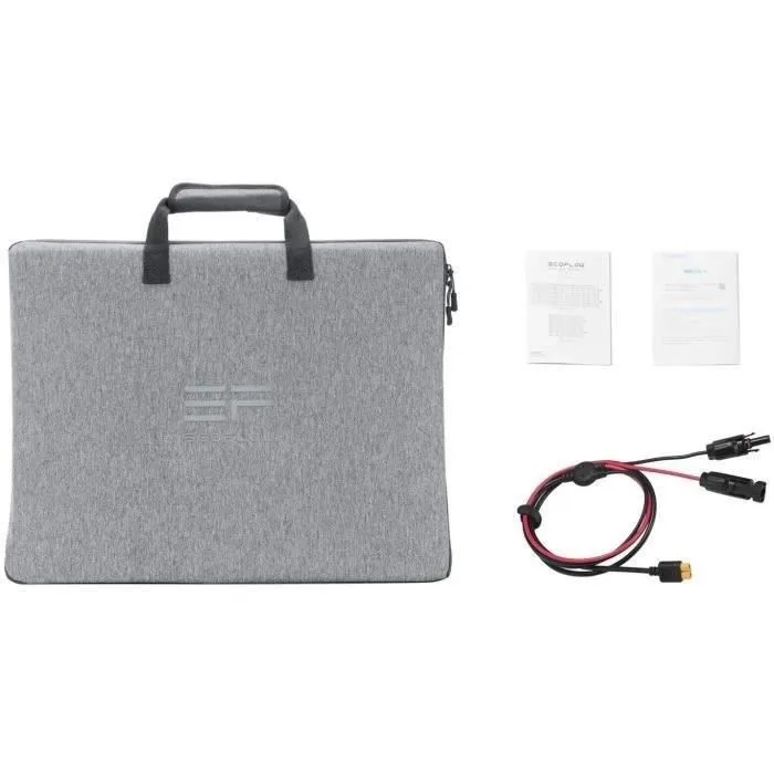 Ecoflow Panneau solaire portable 110W, silicium monocristallin, taux de conversion 23%