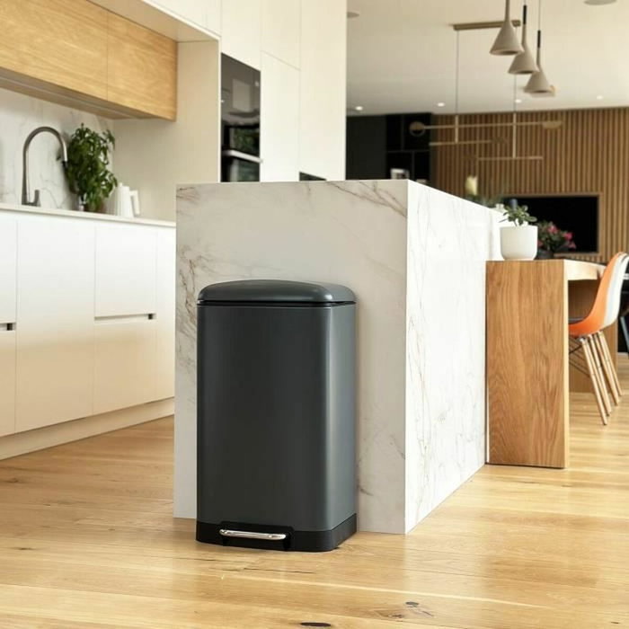 Kitchen Move Poubelle de Cuisine GREENWICH 40 L Gris Mat Kitchen Move Poubelle de Cuisine GREENWICH 40 L Gris Mat