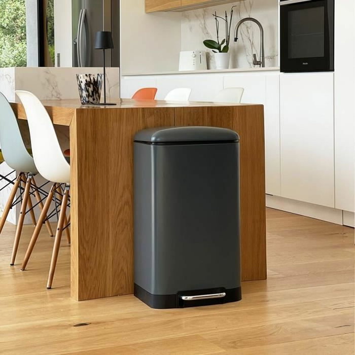 Kitchen Move Poubelle de Cuisine GREENWICH 40 L Gris Mat Kitchen Move Poubelle de Cuisine GREENWICH 40 L Gris Mat