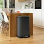 Kitchen Move Poubelle de Cuisine GREENWICH 40 L Gris Mat