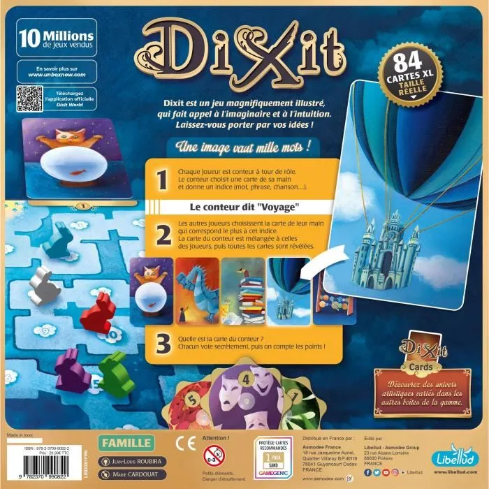 Libellud Dixit Mirrors - Jeu de société d'ambiance avec cartes illustrées - À partir de 8 ans - 3 à 6 joueurs - Environ 30 minutes - Version française