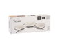 Vessia Set de 3 Bols en Porcelaine Blanche 350 ml avec Support 38x13x8 cm Lavable au Lave-vaisselle et Micro-ondes (Set de 12)