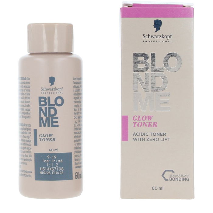 Schwarzkopf Blondme Toner Brillance Matifiante #Iridescent Ice 9-19 pour reflets dorés et brillance éclatante - 60 ml