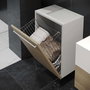 Emuca Panier à linge avec système de portes basculantes, module 450mm, chromé
