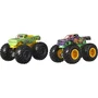 Hot Wheels Coffret 2 Véhicules Monster Truck Double Démolition 1:64 - Voitures Die-Cast avec Mégas Roues et Amortisseurs - Jouet Enfant Dès 3 Ans