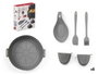 Kinvara Set de 6 ustensiles pour Air Fryer, 20,5 x 23,5 x 6 cm, silicone, gris (Set de 12)
