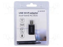 GEMBIRD WNP-UA1300-03 Adaptateur réseau WiFi USB 3.0 noir