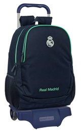 Safta Moch 665+Carro 905 Malle à roulettes Real Madrid 2e maillot 25/26 - 32x44x16 cm, pour enfants à partir de 3 ans