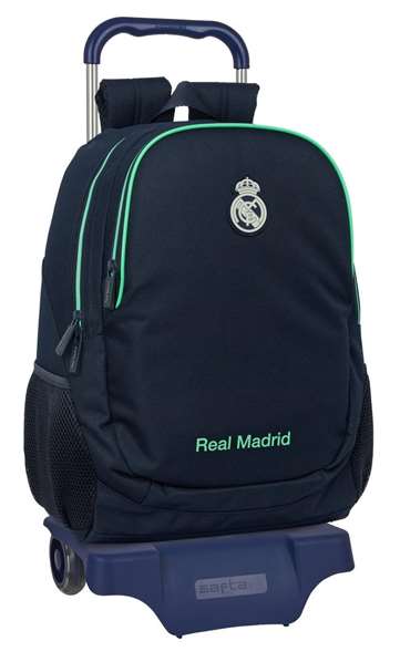 Safta Moch 665+Carro 905 Malle à roulettes Real Madrid 2e maillot 25/26 - 32x44x16 cm, pour enfants à partir de 3 ans Safta Moch 665+Carro 905 Malle à roulettes Real Madrid 2e maillot 25/26 - 32x44x16 cm, pour enfants à partir de 3 ans