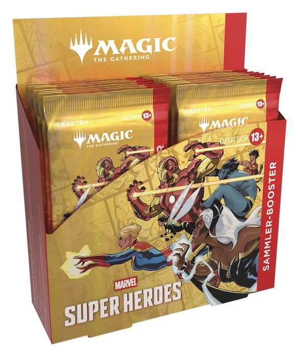 Wizards of the Coast Magic the Gathering Marvel Super Heroes Présentoir 12 Boosters Collectors Allemand Wizards of the Coast Magic the Gathering Marvel Super Heroes Présentoir 12 Boosters Collectors Allemand