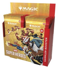Wizards of the Coast Magic the Gathering Marvel Super Heroes Présentoir 12 Boosters Collectors Allemand