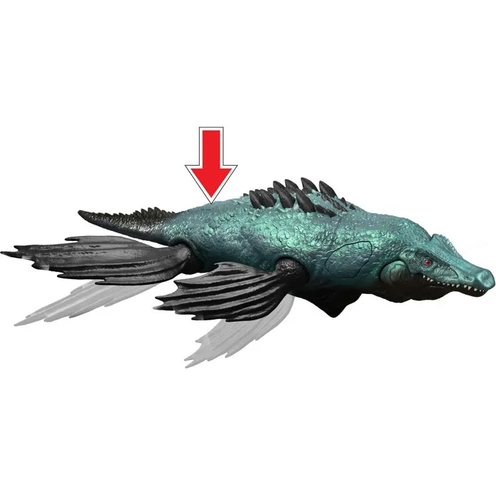Mattel Jurassic World Gigantic Tracker Liopleurodon - Figurine Dinosaure