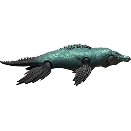 Mattel Jurassic World Gigantic Tracker Liopleurodon - Figurine Dinosaure Articulée avec Attaque et Morsure