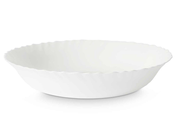 Vivalto Saladier Classique Opal 28 cm Blanc Verre (Set de 18)