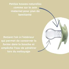 Nuby Lot de 5 Tétines Orthodontiques en Silicone Doux pour Bébé de 18 à 36 Mois - Confort Naturel et Développement Buccal