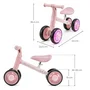 Kinderkraft CUTIE FLASH Mini vélo enfant Rose avec 4 roues LED