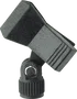 QUIKLOK - Pince Microphone ABS Mobile Noir - Diamètre 25-35mm - Filetage 5/8" avec Adaptateur 3/8"