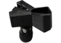 QUIKLOK - Pince Microphone ABS Mobile Noir - Diamètre 25-35mm - Filetage 5/8" avec Adaptateur 3/8"