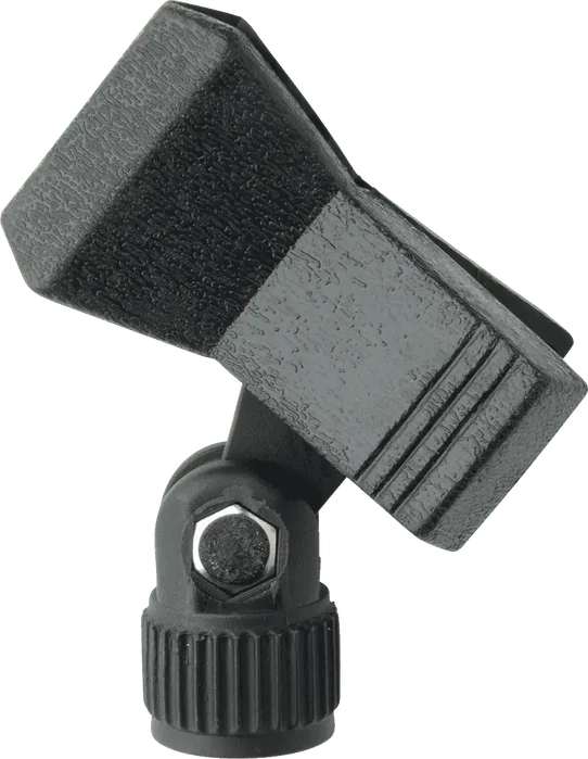 QUIKLOK - Pince Microphone ABS Mobile Noir - Diamètre 25-35mm - Filetage 5/8" avec Adaptateur 3/8"