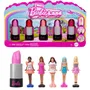 Barbie JBD26 - Coffret Mini BarbieLand avec 6 mini poupées Fashionistas articulées dans des tubes de rouge à lèvres - Idéal pour enfants dès 4 ans