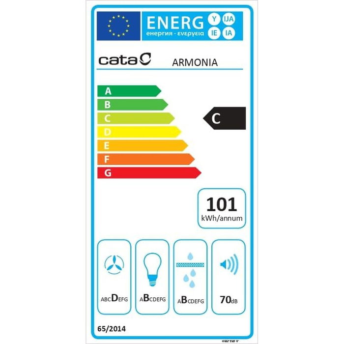 Hotte standard Cata ARMONIA80X Acier Hotte standard Cata ARMONIA80X Acier