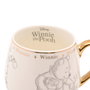 Disney Tasse Winnie l'Ourson en Porcelaine avec Illustrations et Détails Dorés