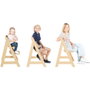 Roba Chaise haute évolutive LIV UP en bois naturel avec set organisateur
