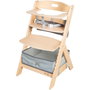 Roba Chaise haute évolutive LIV UP en bois naturel avec set organisateur