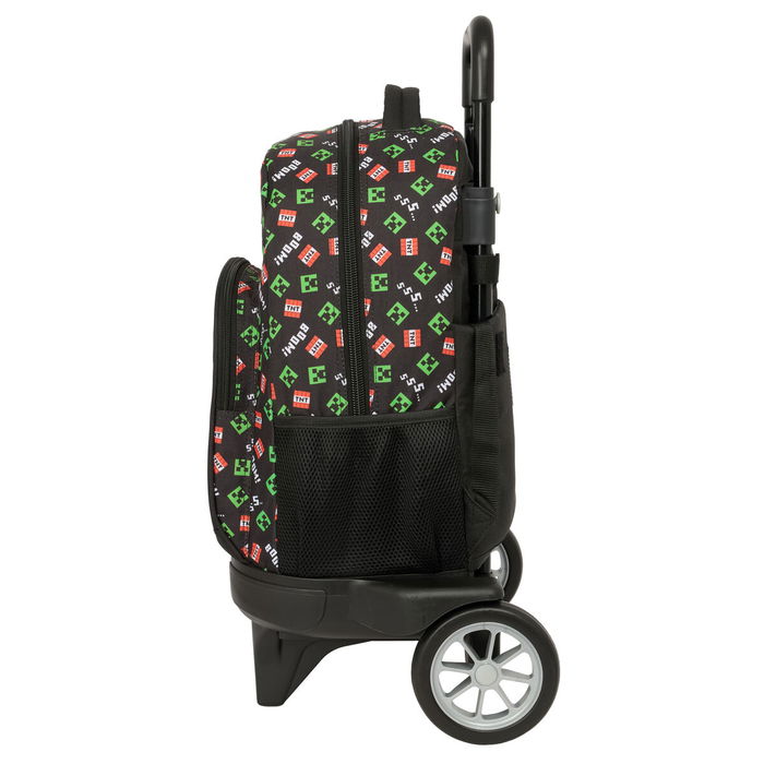 Cartable à roulettes Minecraft Noir 33 x 45 x 22 cm Cartable à roulettes Minecraft Noir 33 x 45 x 22 cm