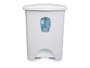 ARTE REGAL Poubelle à pédale en plastique Blanc 30L (Lot de 4)