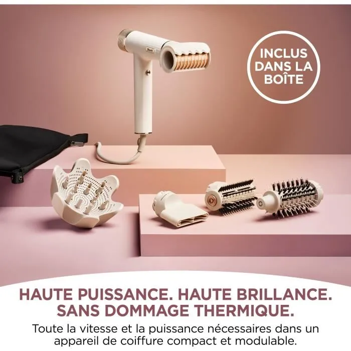 Shark SpeedStyle HD352EU Séchoir à cheveux avec finisseur RapidGloss et étui, 1700 W, séchage rapide, technologie Coanda pour cheveux brillants