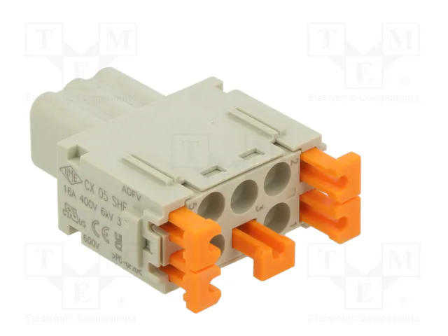ILME Insert de contact femelle HDC MIXO 5 broches 16A 600V