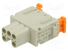 ILME Insert de contact femelle HDC MIXO 5 broches 16A 600V