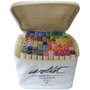 Alex Bog Ensemble de Marqueurs Canvas Luxe Professional 80 Pièces Multicouleur