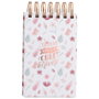 CMP General Libreta bloc avec spirale A6 Plantes rose doré