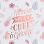 CMP General Libreta bloc avec spirale A6 Plantes rose doré