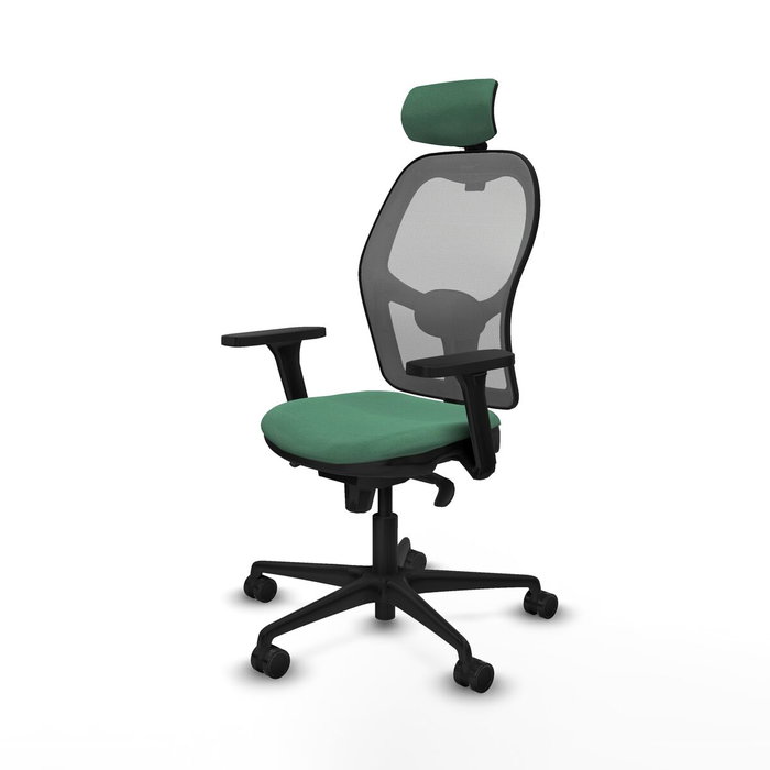 Piqueras y Crespo Chaise de Bureau avec Appui-tête 3D036N2 Vert émeraude Piqueras y Crespo Chaise de Bureau avec Appui-tête 3D036N2 Vert émeraude
