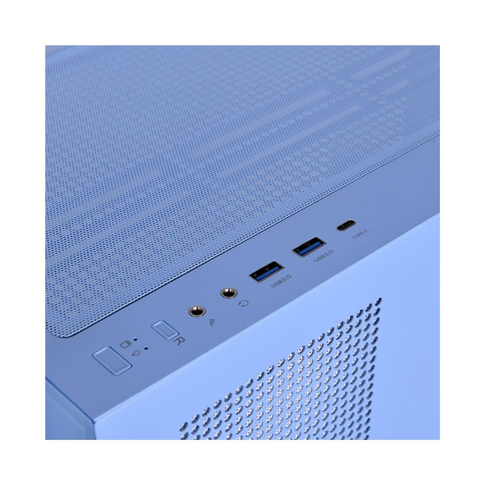 Thermaltake CA-1Y7-00MFWN-01 - Boîtier PC View 270 Plus TG ARGB avec vitre trempée, éclairage RGB et couleur Bleu