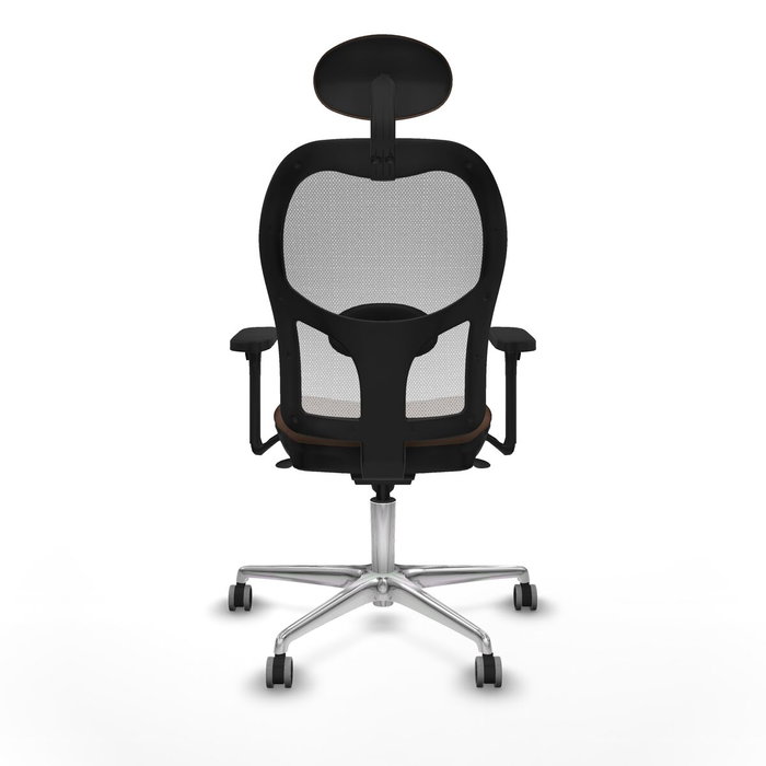 Piqueras y Crespo Chaise de Bureau Jorquera 3D086G1 Blanc Brun foncé