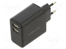 LOGILINK Chargeur USB PA0210 Noir 12W USB A