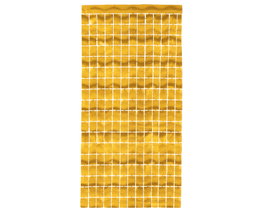 Atosa Rideau Métallisé Décoratif Doré 200x100 cm