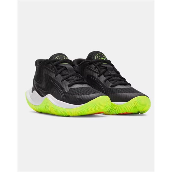 Chaussures de Basket-Ball pour Enfants Under Armour Gs Jet '25 Noir
