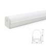 Greenice Profil Aluminium Incurvé Pour Bande LED Plafond/Pendaison Diffuseur laiteux LLE-ALP027 x 2M
